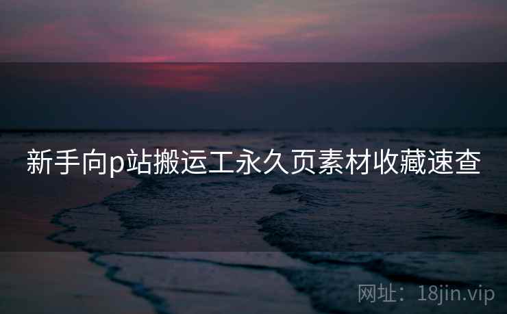 新手向p站搬运工永久页素材收藏速查