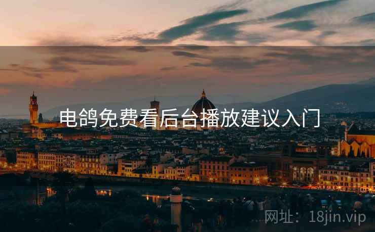 电鸽免费看后台播放建议入门 电鸽免费看后台播放建议入门